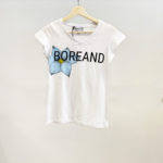 Camiseta flor azul